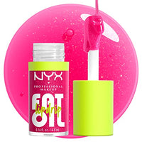 Thumbnail for NYX PROFESSIONAL MAKEUP Fat Oil Lip Drip, Moisturizing Lip Oil Gloss, Vegan Tinted Formula, Up to 12 HR Hydration - Supermodel (Shimmering Magenta)