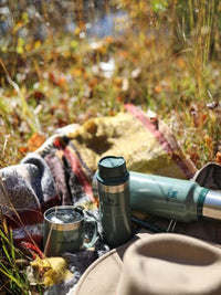 Thumbnail for Stanley Stay-Hot Camp Mug 12 oz | Press Fit Drink Through Lid | Cup for Coffee, Tea and Drinks | Insulated Stainless Steel Coffee Mug | BPA-Free | Hammertone Green