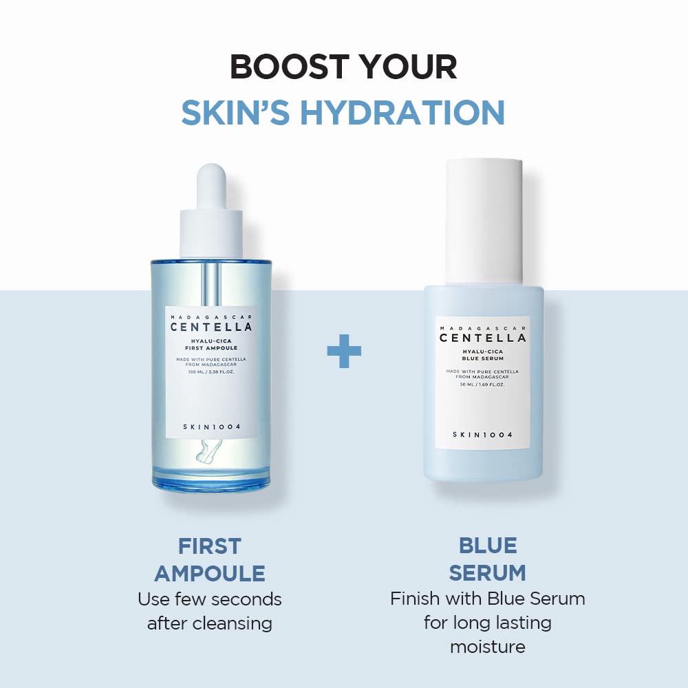 SKIN1004 Hyalu-CICA First Ampoule 3.38 fl. oz, 100ml, Soothing Hydration Dry Skin