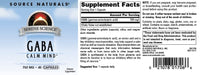 Thumbnail for Source Naturals Serene Science GABA, for a Calm Mind, 750mg - 45 Capsules