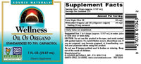 Thumbnail for Source Naturals Wellness Oil of Oregano, Standardized to 70% Carvacrol* - 1 Fluid oz