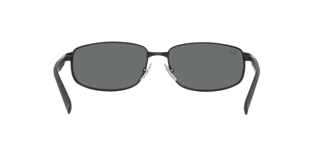 Ray-Ban Man Sunglasses Black Frame, Crystal Green Lenses, 61MM