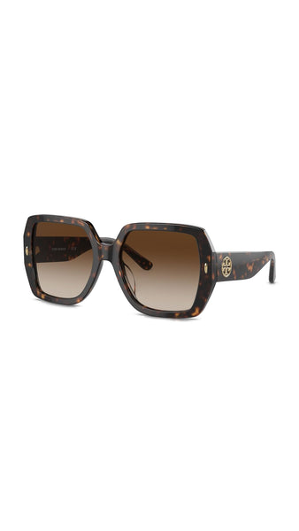 Tory Burch Sunglasses TY 7191 U 172813 Dark Tortoise Brown Gradient