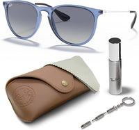 Thumbnail for Ray-Ban RB4171 ERIKA COLOR MIX Phantos Shaped Non-Polarized Sunglasses for Women – Includes Official RAYBAN Eyewear Kit – Ideal Formal & Casual Wear Sunglasses – Blue Gradient Lens