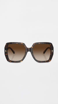 Thumbnail for Tory Burch Sunglasses TY 7191 U 172813 Dark Tortoise Brown Gradient