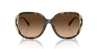 Thumbnail for COACH Women's HC8396U Universal Fit Square Sunglasses, Dark Tortoise/Brown Gradient, 56 mm