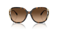 Thumbnail for COACH Sunglasses HC 8396 U 512074 Cr620 Dark Tortoise Brown Grad