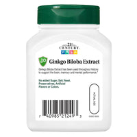Thumbnail for 21st Century Ginkgo Biloba Extract Veg Capsules, 60 Count
