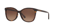 Thumbnail for Coach HC8271U Universal Fit Sunglasses, Dark Tortoise/Dark Brown Gradient Polarized, 57 mm