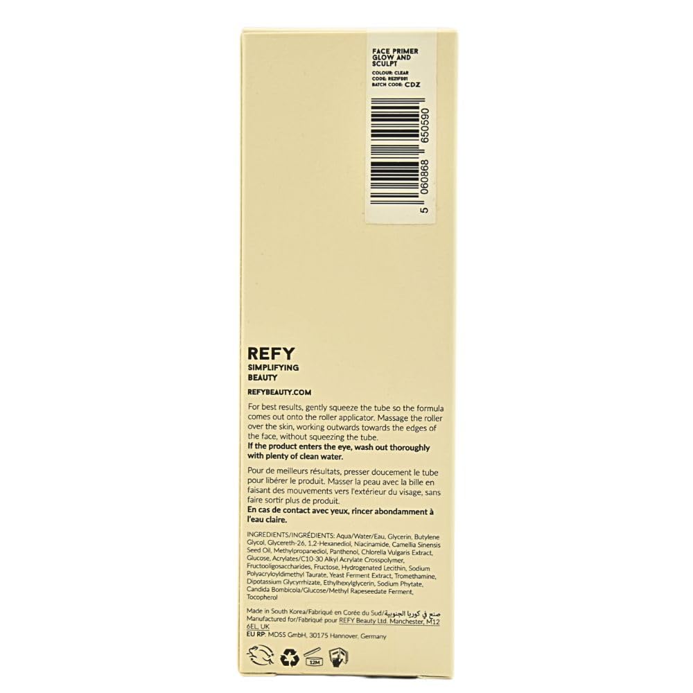 REFY Glow and Sculpt Face Serum Primer with Niacinamide 1.4 oz / 40 mL