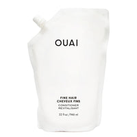 Thumbnail for OUAI Fine Hair Conditioner Refill - Volumizing Conditioner Made with Keratin, Biotin and Chia Seed Oil - Adds Softness, Bounce and Volume - Free from Parabens, Sulfates, and Phthalates (32 Oz)