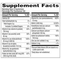 Thumbnail for Centrum MultiGummies Multi+ Beauty Dual Action Multivitamin, Specially Designed with Biotin for Healthy Hair, Skin and Nails, Cherry/Berry/Orange Flavors - 100 Count