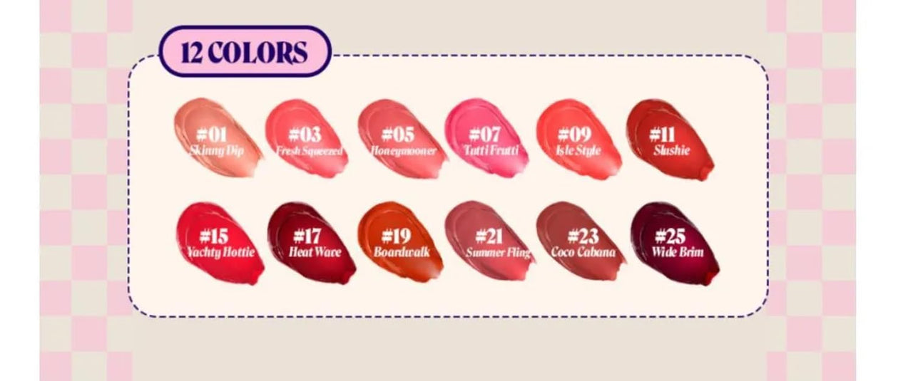 Benefit Splashtint Moisturizing Dewy Lip Tint #1 Skinny Dip (Soft Peach), 0.2 Ounce