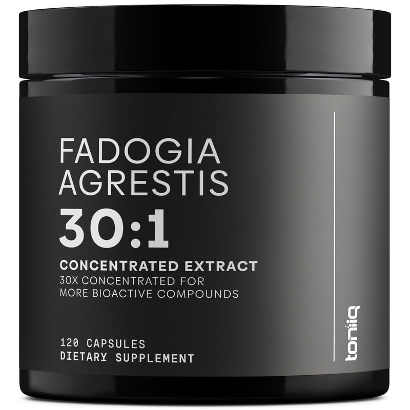 Toniiq Fadogia Agrestis - Ultra High Potency 30:1 Extract - 1200mg Per Serving - Highly Concentrated - Third-Party Lab Tested - 120 Capsules