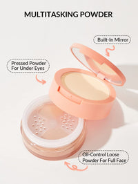 Thumbnail for SHEGLAM Insta-Ready Face Powder Loose Under Eye Setting Powder - Toasted Almond