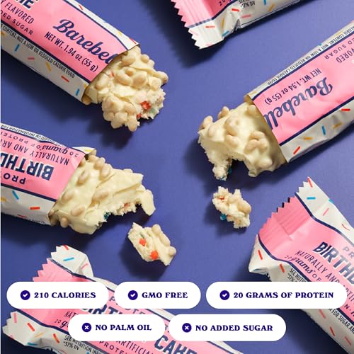 Image 3 of BAREBELLS Barebells Protein Bar Birthday Cake 20g Protein 12 Bars