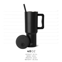 Thumbnail for Simple Modern Disney 40 oz Trek Tumbler with Handle and Straw Lid | Cup Holder Friendly Insulated Stainless Steel Travel Mug | Winnie the Pooh Doodles