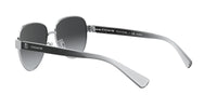Thumbnail for Coach HC7111 Sunglasses, Silver/Dark Grey Gradient Polarized, 57 mm