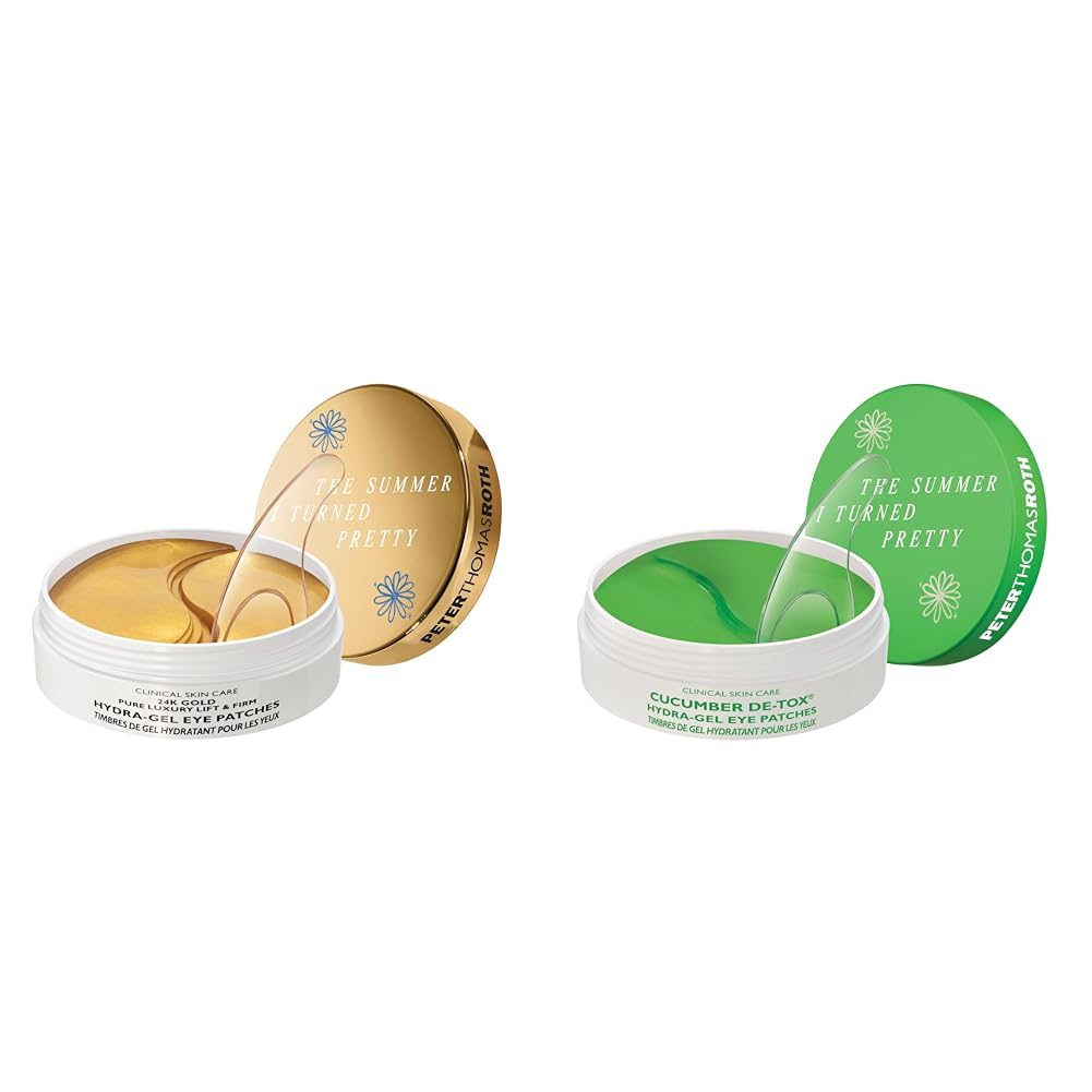 Peter Thomas Roth | The Summer I Turned Pretty Travel-Size Eye Patch Duo - 24K Gold & Cucumber De-Tox Hydra-Gel