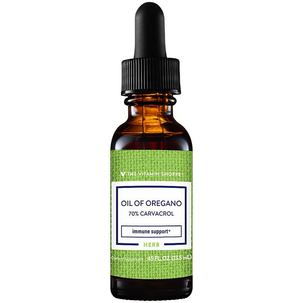 Image 1 of The Vitamin Shoppe Oil of Oregano 21MG, Liquid Herbal Supplement That Supports a Healthy Immune System, Standardized to 70% Carvacrol (0.45 Fluid Ounces Liquid)