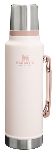 Stanley Classic Legendary Vacuum Bottle 1.5 qt | Wide Mouth with Leakproof Cup Lid | Keep Drinks Hot or Cold | Packable for Travel | Insulated Stainless Steel Thermos | BPA-Free | Rose Quartz