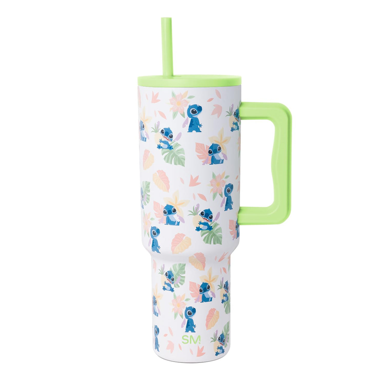 Simple Modern Disney 40 oz Tumbler with Handle and Straw Lid | Insulated Stainless Steel Water Bottle Travel Mug | Gifts for Women Men | Trek Collection | 40oz | Stitch Paradise