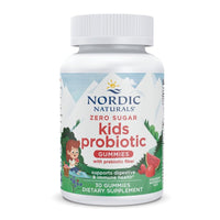 Thumbnail for Nordic Naturals Zero Sugar Kids Probiotic Gummies - Strawberry Watermelon Flavor - 30 Gummies - Supports Digestive Wellness & Immune Health - Non-GMO - Third Party Tested - Vegan - 30 Servings