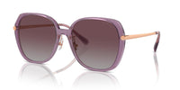 Thumbnail for COACH Sunglasses HC 8403 D 582562 Cr636 Transparent Purple Grey