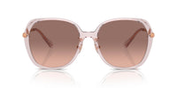 Thumbnail for COACH Sunglasses HC 8403 D 570513 Cr636 Transparent Rose Brown P