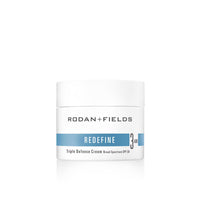 Thumbnail for Rodan + Fields Redefine Triple Defense Cream Broad Spectrum SPF 30 | 1oz | 2-in-1 Daily Moisturizer + 30 SPF | Improves Fine Lines, Wrinkles + Firmness | Protection against UV rays