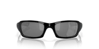 Thumbnail for Oakley Men's OO9238 Fives Squared Rectangular Sunglasses, Polished Black/Black Iridium Polarized, 54 mm