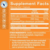 Thumbnail for The Vitamin Shoppe Alpha Lipoic Acid with Chromax & Biotin - Antioxidant for Glucose Metabolism, Energy, & Cellular Health (120 Capsules)