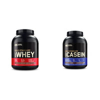 Thumbnail for Optimum Nutrition Gold Standard 100% Micellar Casein Protein Powder & Gold Standard 100% Whey Protein Powder, Extreme Milk Chocolate, 5 Pound (Packaging May Vary)