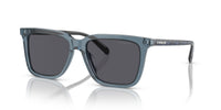 Thumbnail for COACH HC8385U Universal Fit Sunglasses, Transparent Blue/Blue Solid, 54 mm