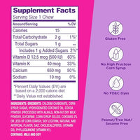 Thumbnail for Viactiv Calcium +Vitamin D3 Supplement Soft Chews, Milk Chocolate, 60 Chews - Calcium Dietary Supplement for Bone Health