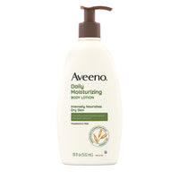 Thumbnail for Aveeno Daily Moisturizing Body Lotion, Body Lotion for Dry Skin with Prebiotic Oat, Paraben Free, Fragrance Free, Non-Greasy, Non-Comedogenic Moisturizer, 18 FL OZ