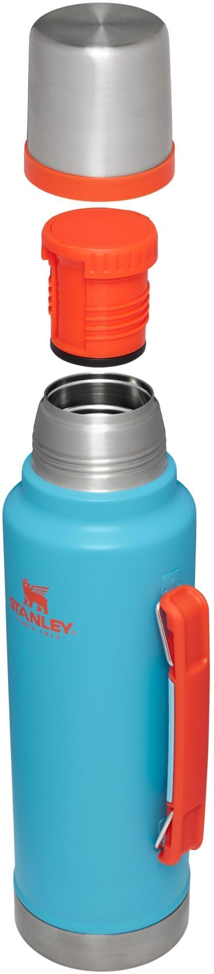Stanley Classic Legendary Vacuum Bottle 1.5 qt | Wide Mouth with Leakproof Cup Lid | Keep Drinks Hot or Cold | Packable for Travel | Insulated Stainless Steel Thermos | BPA-Free | Pool