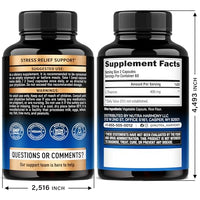 Thumbnail for L Theanine 400 mg | L-Theanine Stress Relief | Extra Strength Supplement | Made in USA | Relaxation, Sleep & Calm Support | For Men & Women | Plant Based, Non-GMO & Gluten-Free | 120 Vegan Capsules