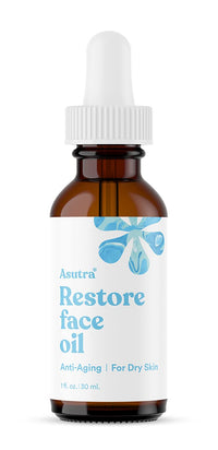 Thumbnail for ASUTRA Restore Face Oil, 1 fl oz - Geranium & Rosehip Oil, Soften & Hydrate Dry Skin, Minimize Appearance of Fine Lines and Wrinkles