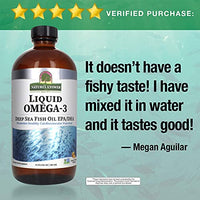 Thumbnail for Nature's Answer Liquid Omega-3 | Deep Sea Fish Oil with EPA/DHA Dietary Supplement | Cardiovascular Support | No Preservatives & Gluten-Free 16oz (Pack of 2)