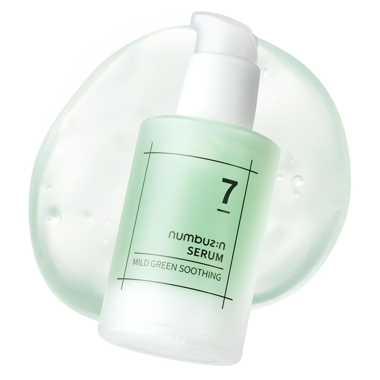 numbuzin No.7 Serum | Mild Green Soothing Serum | Soothing Green Gel for Acne-Prone Skin, Sensitive Redness | Centella Asiatica, Green Tea, Noni | Korean Skincare for Soothing | 1.69 fl. oz.