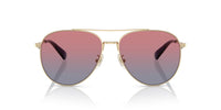 Thumbnail for COACH Sunglasses HC 7169 90050Q Shiny Light Gold/Blue Saddle Gradient Polyamid
