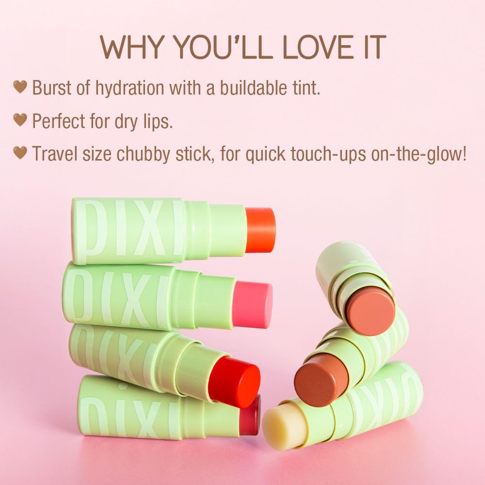 Pixi Beauty +Hydra LipTreat|Tinted Hydrating Lip Balms| In Shade Rosette | 0.16 oz / 4.8 g
