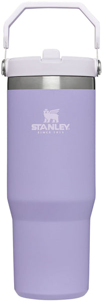 STANLEY IceFlow Stainless Steel Tumbler with Straw, Vacuum Insulated Water Bottle for Home, Office or Car, Reusable Cup with Straw Leak Resistant Flip, Lavender, 30OZ