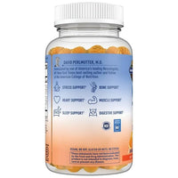 Thumbnail for Garden of Life Magnesium Citrate Supplement Gummies with Prebiotics & Probiotics for Stress, Sleep & Recovery - Vegan, Gluten Free, Kosher, Non-GMO, No Added Sugars, Orange Cream Flavor, 60 Count