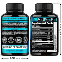 Thumbnail for Electrolytes - Electrolyte Tablets with Magnesium, Sodium, Potassium, Chloride, Vitamins D3 & B6, Kelp Powder - Salt Pills - Made in USA - Oral Tablets as Capsules - Vegan & Keto Friendly - 120 Tabs
