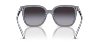 Thumbnail for Coach HC8381F Low Bridge Fit Sunglasses, Dark Grey/Light Grey/Light Grey Gradient, 56 mm