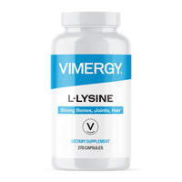 Thumbnail for Vimergy L-Lysine – Promotes Healthy Skin, Hair & Nails* – Supports Healthy Metabolism* – Vegan, Non-GMO & Gluten-Free – 270 Capsules