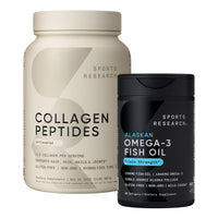 Thumbnail for Sports Research® Inside-Out Approach - The synergistic Benefits of Hydrolyzed Bovine Collagen Peptides and Alaskan Omega-3 Fish Oil Supplement