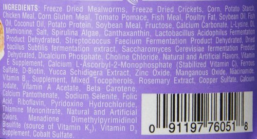 Fluker's Buffet Blend Juvenile Bearded Dragon Diet, Mealworms, Crickets and Pellets, 4.4 oz